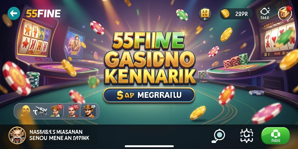 Screenshot gameplay 55FIVE menampilkan pengalaman kasino yang mendebarkan.