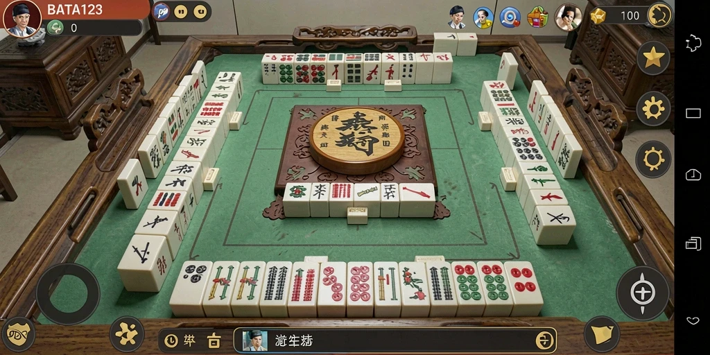 Screenshot BATA123 menampilkan gameplay Mahjong yang penuh warna dan seru.
