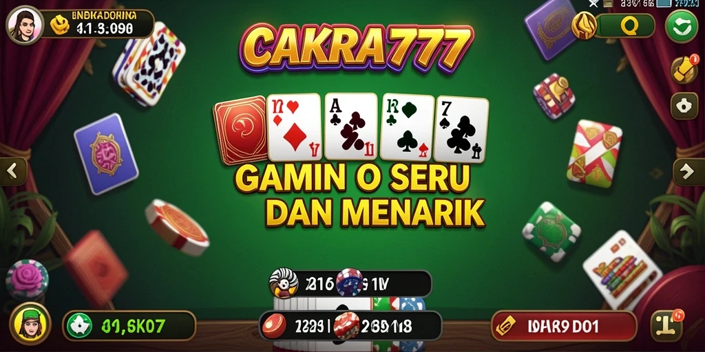 Tampilan screenshot gameplay CAKRA777 dengan aksi seru permainan Domino.