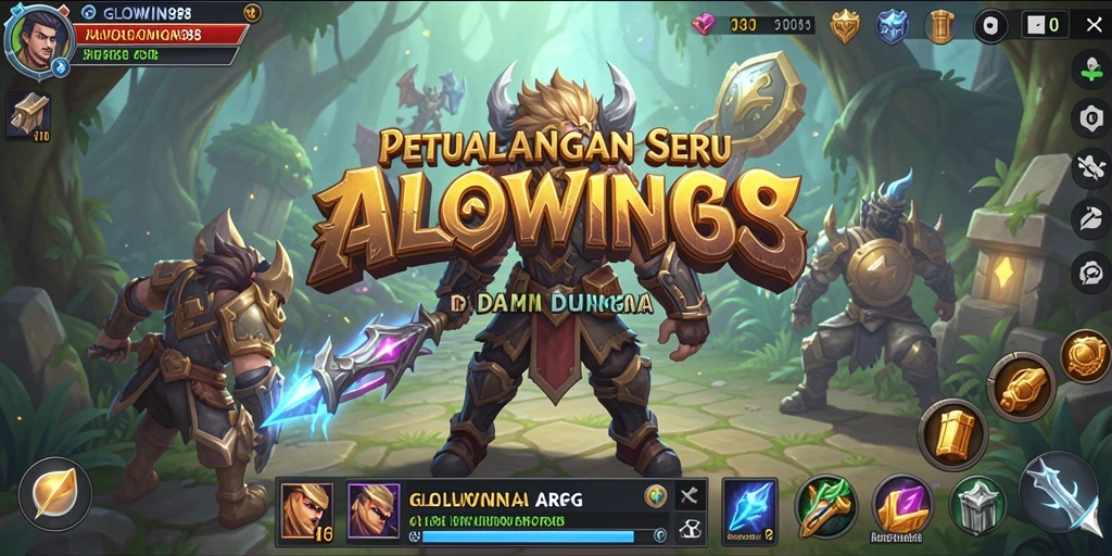 Tampilan gameplay GLOWIN88 yang menarik dalam aksi ARPG.