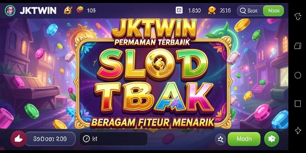Tampilan gameplay Slot menarik di JKTWIN dengan warna-warna cerah.