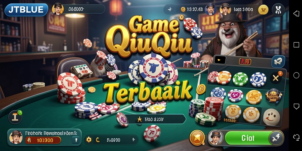 Tampilan gameplay seru dari JTBLUE saat bermain QiuQiu.