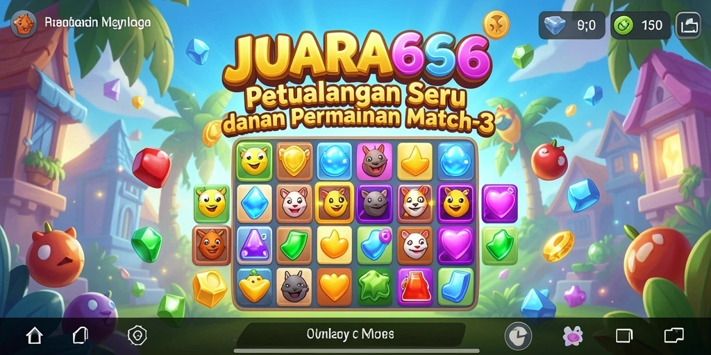 Tampilan gameplay JUARA666 yang penuh warna dan menarik.