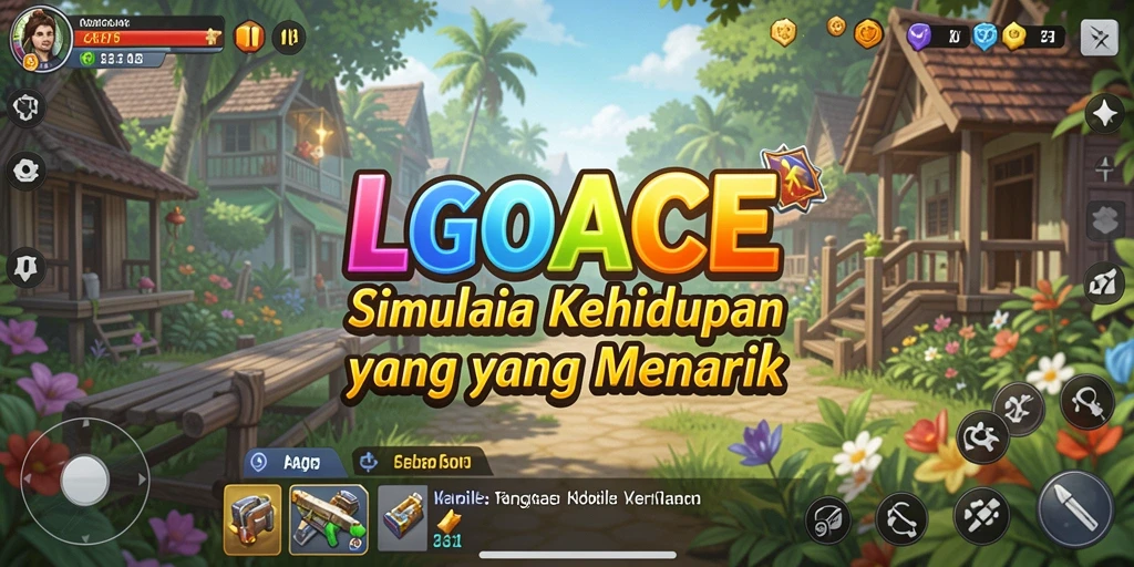 Screenshot gameplay LGOACE menampilkan aksi seru dalam simulasi kehidupan.