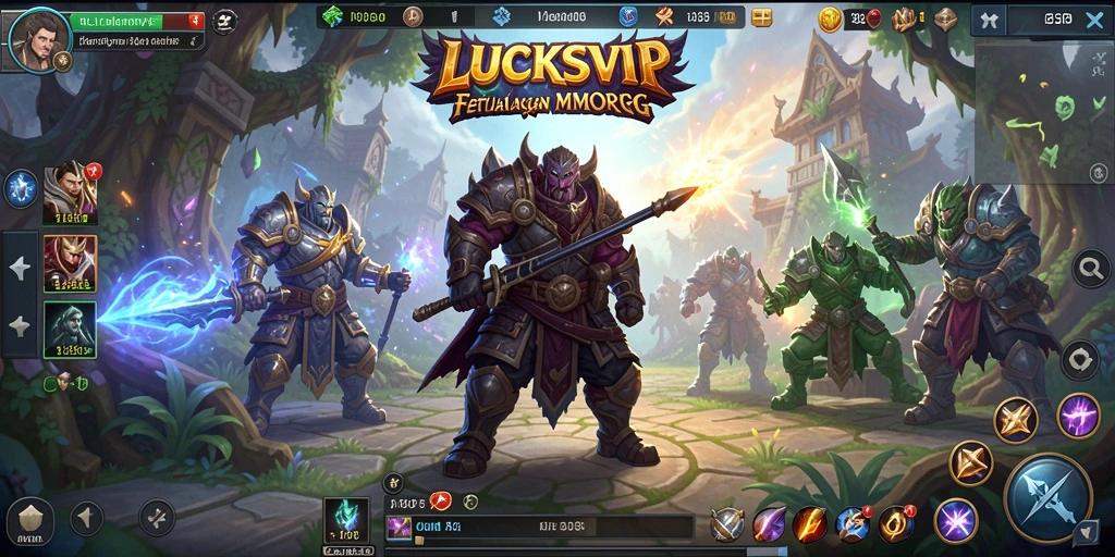 Tampilkan aksi seru gameplay MMORPG LUCKSVIP dengan teman-teman.