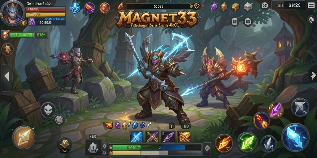 Gameplay dinamis dan seru dalam MAGNET33 dengan elemen ARPG.