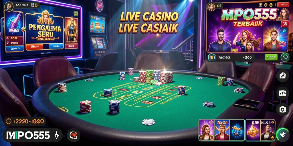Gameplay Live Casino MPO555 yang mendebarkan dan interaktif.