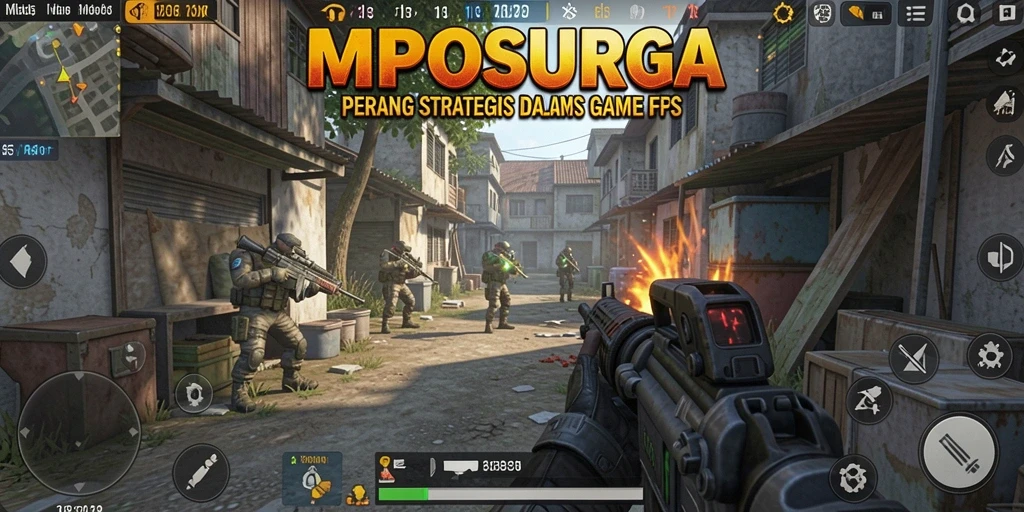 Tangkapan layar menampilkan aksi seru dari gameplay FPS MPOSURGA.