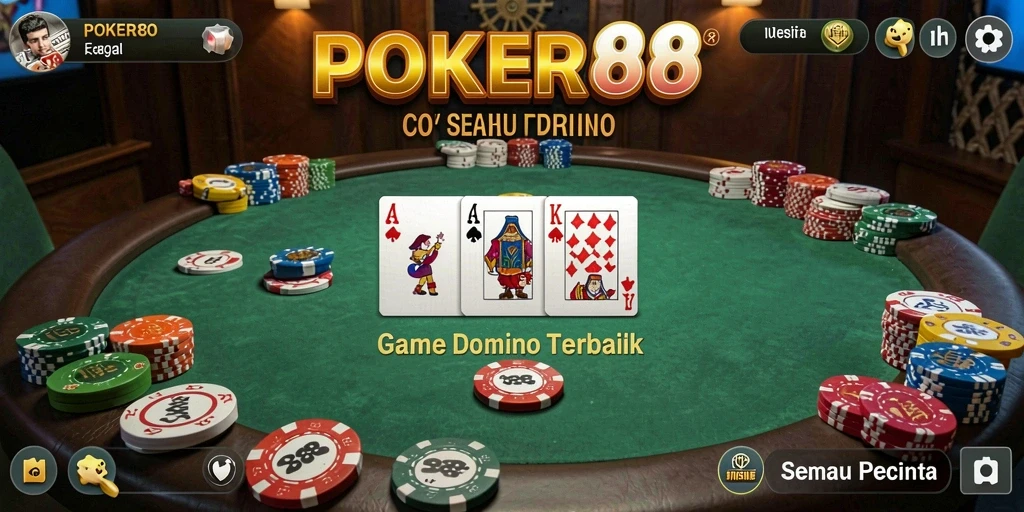 Tampilan gameplay seru dalam POKER88 dengan grafis tajam.