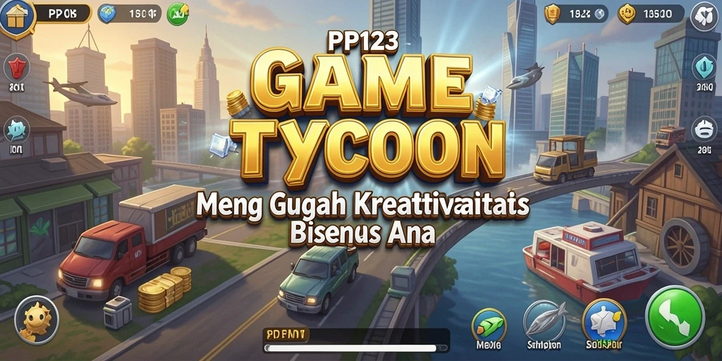 Screenshot gameplay PP123 menampilkan pengelolaan perusahaan yang strategis.
