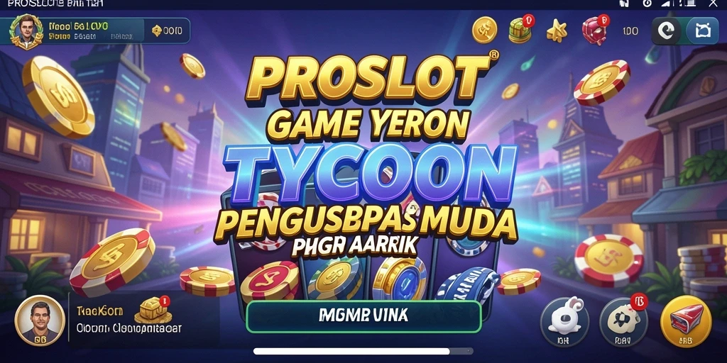 Tangkapan layar PROSLOT menampilkan aksi seru dalam manajemen kasino Tycoon.