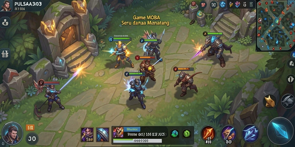 Tampilan seru dari gameplay PULSA303 dalam pertempuran tim.