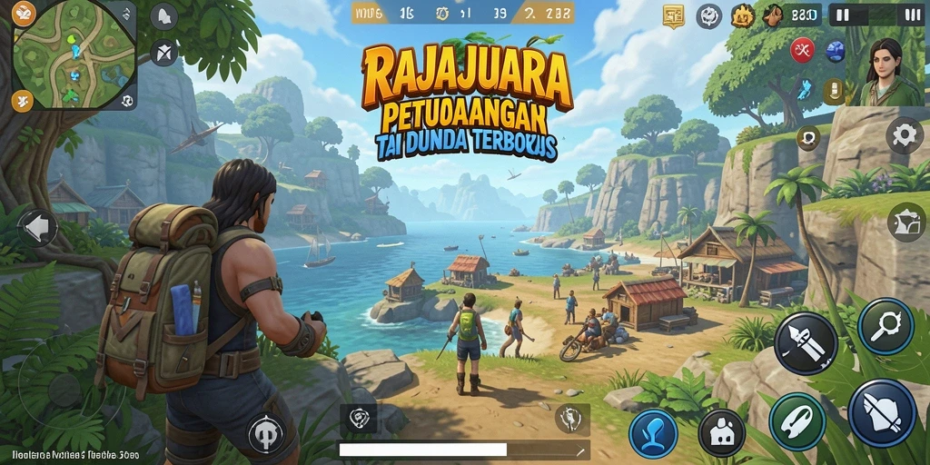 Tampilan gameplay mendebarkan dari dunia terbuka di RAJAJUARA.
