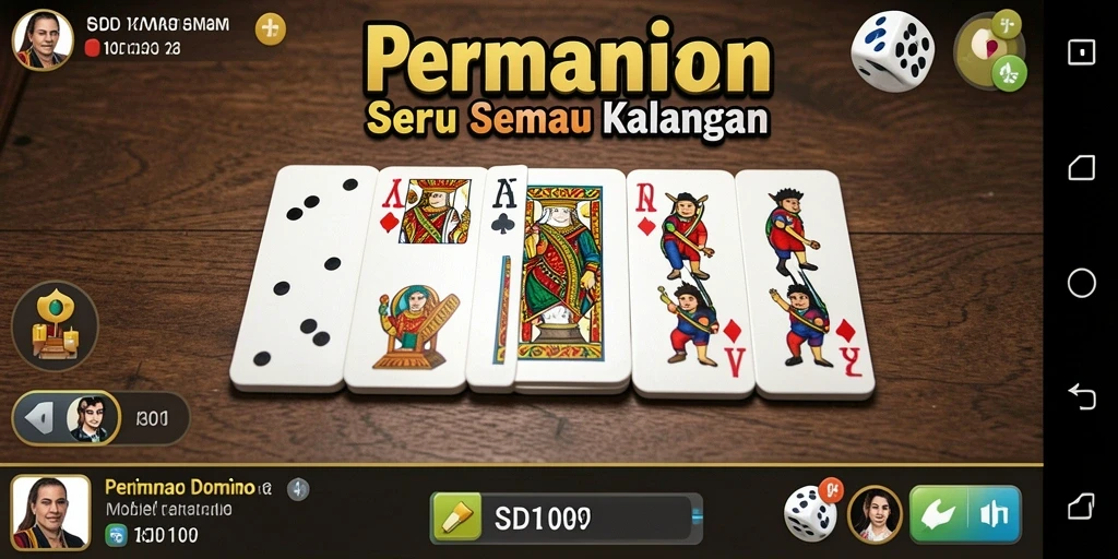 Tampilan gameplay menarik dari permainan Domino SD107.