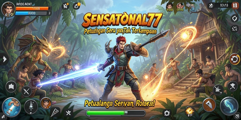 Screenshot gameplay SENSATIONAL77 yang menampilkan petualangan seru.