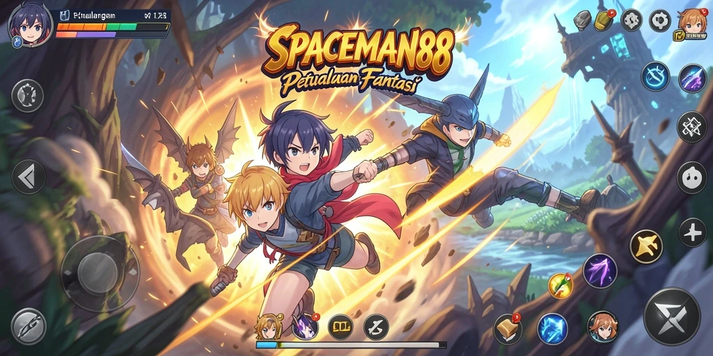 Tampilan gameplay menarik dari SPACEMAN88 yang penuh aksi dan warna.