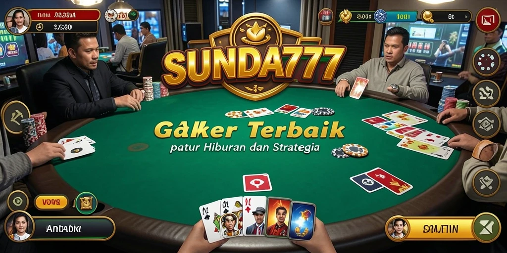 Tangkapan layar gameplay SUNDA777 menunjukkan keseruan bermain poker.