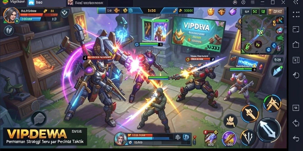 Tampilan gameplay menarik dari VIPDEWA dengan elemen strategi.