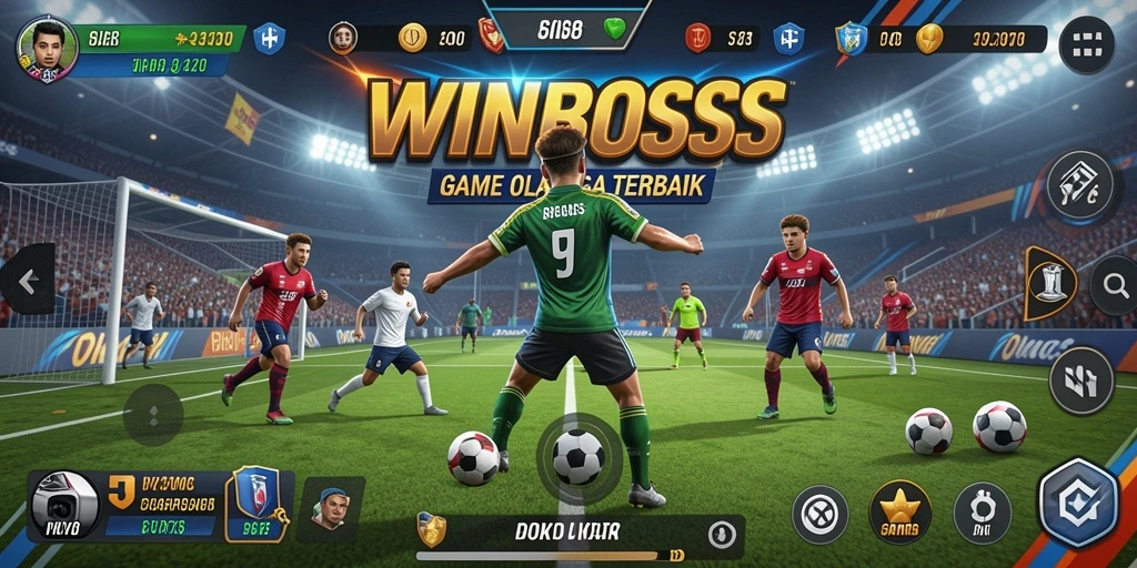 Tampilan gameplay seru dalam WINBOSS dengan berbagai cabang olahraga
