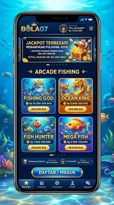 Tampilan aplikasi bola07 yang menarik dan user-friendly.